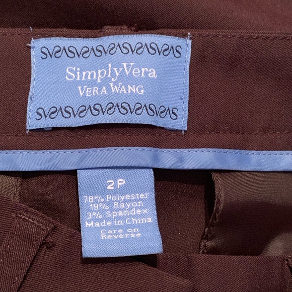 Vera Wang Brown Dress Trousers - Picture 4 of 5